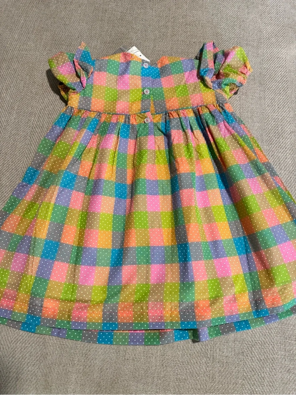 TBBC NEW W TAGS 4T Daphne Dress - Ecton Park Plaid with Hamptons Hot Pink